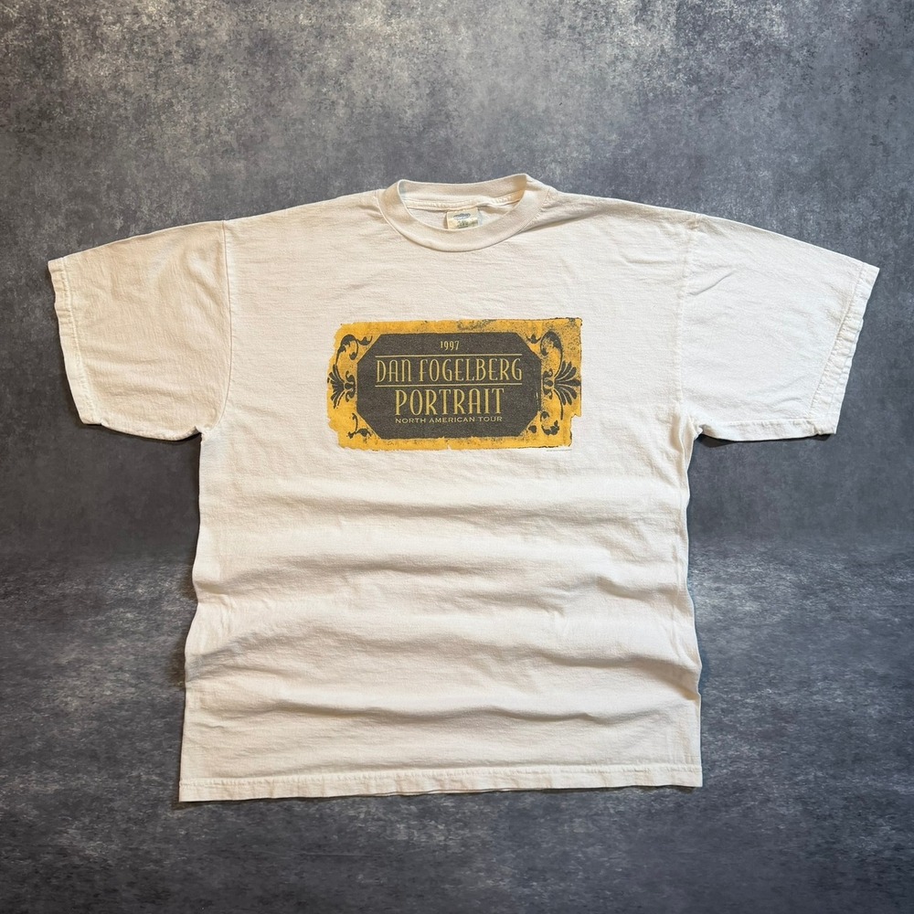 Vintage 1997 Dan Fogelberg Portrait‎ North American Tour T Shirt White Large USA